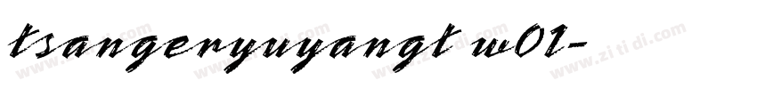 tsangeryuyangt w01字体转换
